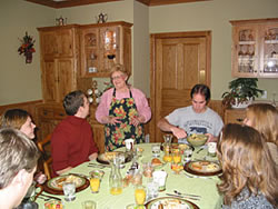 Fun at breakfast