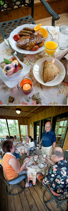 Gourmet breakfasts and friendly company