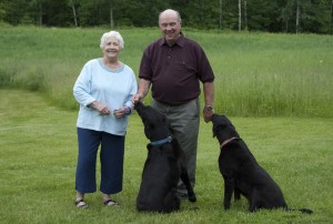 Innkeepers John & Sandra with Lucky and Lady