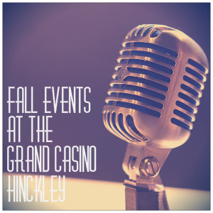 Retro microphone with text fall events at grand casino hinckley - image by matt botsford unsplash.com